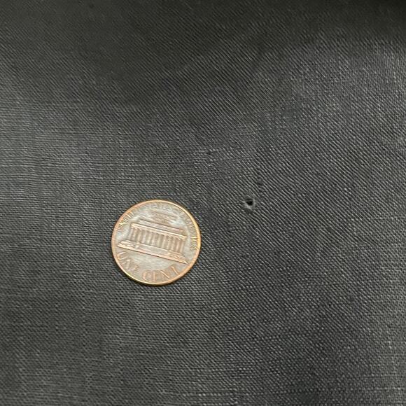 Ann‎ Tjian for Kenar Vintage Linen Black Tank Blouse Size Medium - Picture 6 of 6